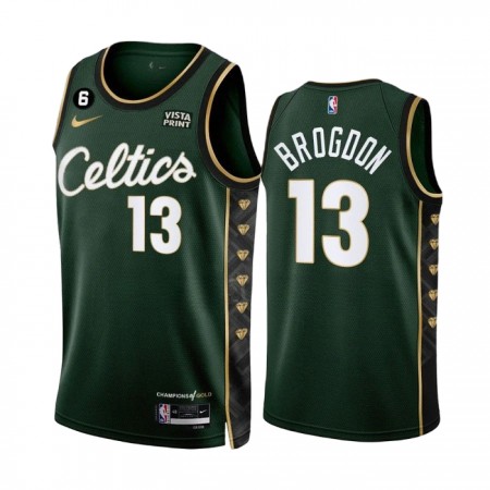 Boston Celtics Malcolm Brogdon 13 Nike 2022-23 City Edition Vihreä Miesten Pelipaidat Swingman